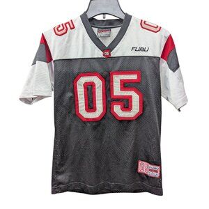 Vintage Y2K 1990s FUBU All State Champions 05 Black Rap Jersey Small S (8-10)